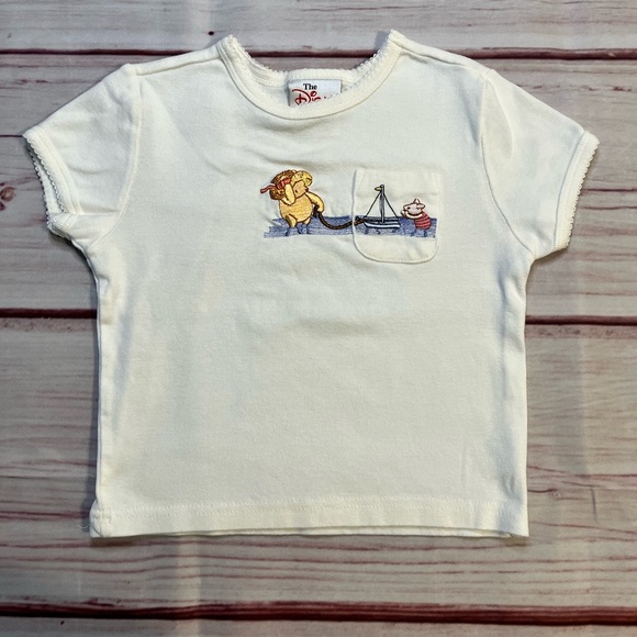 Disney Other - Vintage Disney Winnie the Pooh Embroidered Girls’ Size XXS Pocket T-shirt